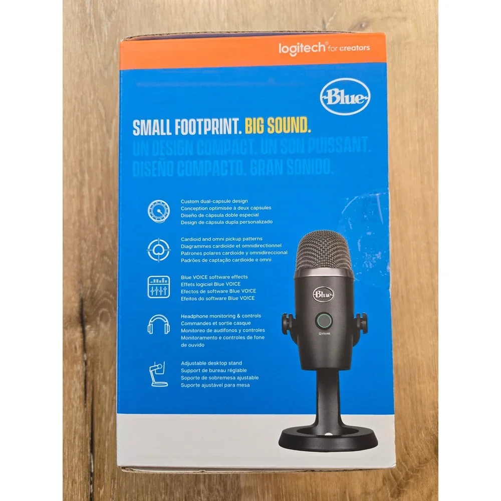 Logitech for Creators Blue Yeti Nano USB Microphone – Black, Brand New